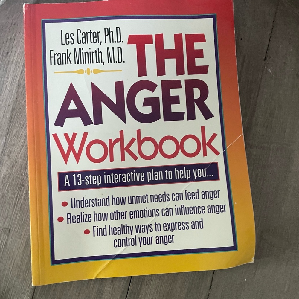 The Anger Workbook with Colorful Cover
